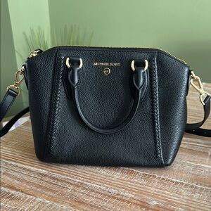 Michael Kors Sienna Black Leather Handbag